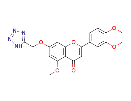 7-(tetrazol-5-ylmethyloxy)-3',4',5-trimethoxyflavone