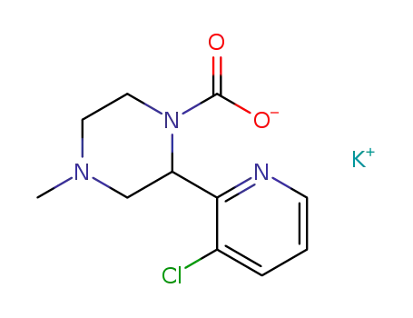 potassium (+/-)-(3-chloro-2-pyridinyl)(4-methyl-1-piperazinyl)carboxylate