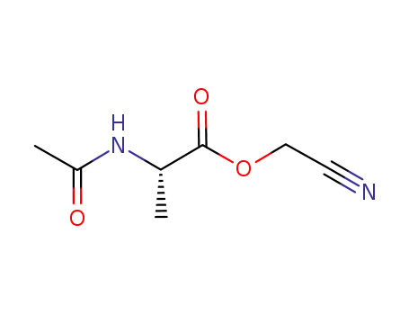 Molecular Structure of 60397-83-3 (L-Alanine, N-acetyl-, cyanomethyl ester)