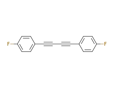 Molecular Structure of 55606-94-5 (Benzene, 1,1'-(1,3-butadiyne-1,4-diyl)bis[4-fluoro-)