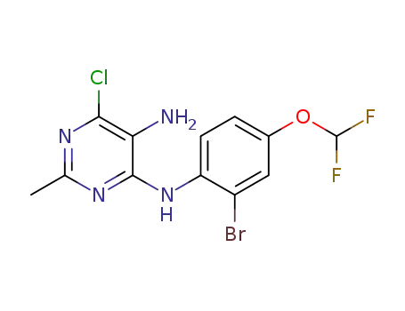 N-(2-bromo-4-(difluoromethoxy)phenyl)-6-chloro-2-methylpyrimidine-4,5-diamine