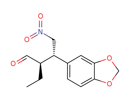 (2R,3S)-3-(benzo[d][1,3]dioxol-5-yl)-2-ethyl-4-nitrobutyraldehyde