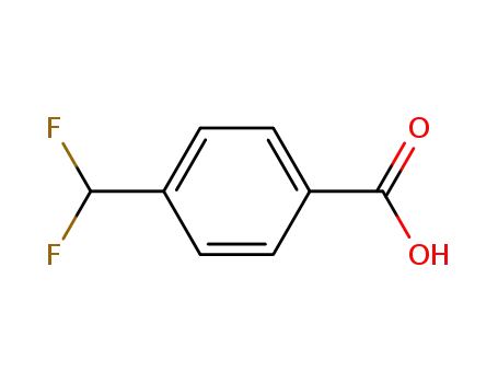 Molecular Structure of 55805-21-5 (4-(Difluoromethyl)benzoic acid)