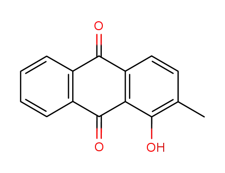 Molecular Structure of 6268-09-3 (1-HYDROXY-2-METHYLANTHRAQUINONE)