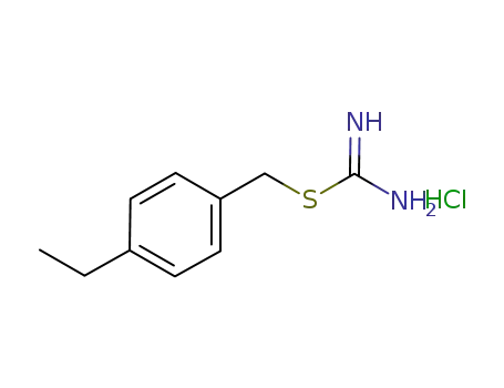 Molecular Structure of 64732-32-7 (Carbamimidothioic acid, (4-ethylphenyl)methyl ester,monohydrochloride)