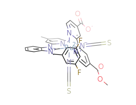 Ru(C6H4N2C(CH2C6H3F2)C5H3N(CH3))(NCS)2(C5H3N(COOCH3))2