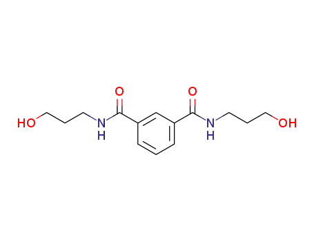 Molecular Structure of 42089-95-2 (1,3-Benzenedicarboxamide, N,N'-bis(3-hydroxypropyl)-)