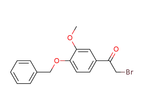 Molecular Structure of 1835-12-7 (4-(Benzyloxy)-3-methoxyphenacyl Bromide)