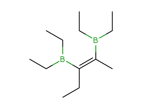 Molecular Structure of 138517-68-7 (Borane, (1-ethyl-2-methyl-1,2-ethenediyl)bis[diethyl-, (Z)-)