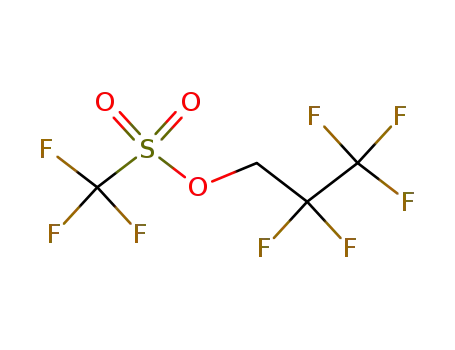 Molecular Structure of 6401-00-9 (2,2,3,3,3-PENTAFLUOROPROPYL TRIFLUOROMETHANESULFONATE)