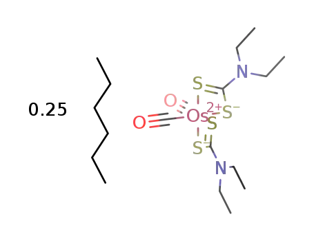 cis-Os(CO)2(S2CNEt2)2*0.25C6H14