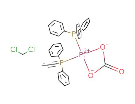 bis(triphenylphosphane)carbonatoplatinum(II) dichloromethane monosolvate