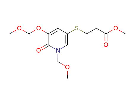 methyl 3-{[5-(methoxymethoxy)-1-(methoxymethyl)-6-oxo-1,6-dihydropyridin-3-yl]sulfanyl}propanoate