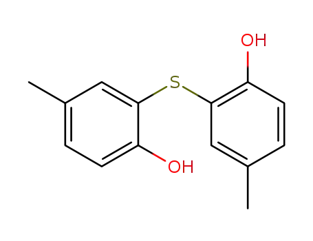 Molecular Structure of 2929-96-6 (2,2'-Thiobis(4-Methylphenol))