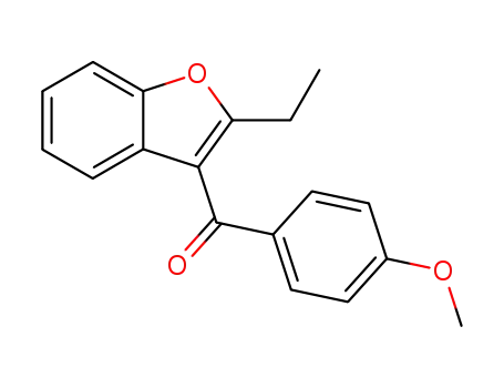 Molecular Structure of 3343-80-4 (2-ethylbenzofuran-3-yl p-methoxyphenyl ketone)