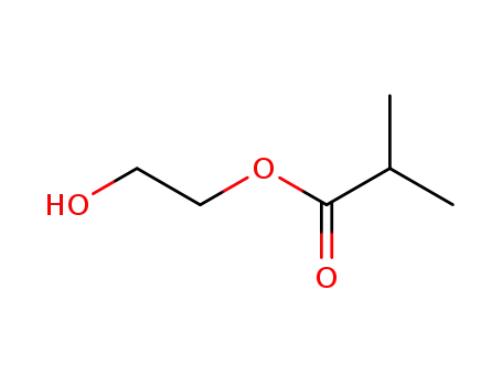 Molecular Structure of 6942-58-1 (2-hydroxyethyl isobutyrate)