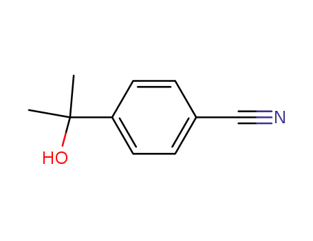 Molecular Structure of 77802-22-3 (4-(2-hydroxypropan-2-yl)benzonitrile)