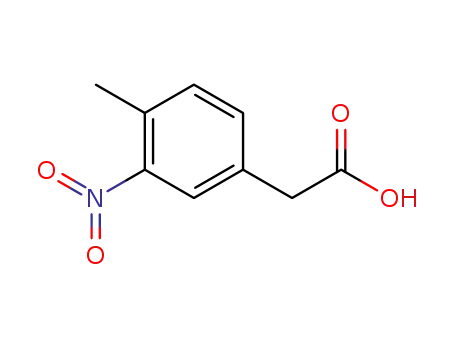 Molecular Structure of 54941-44-5 (3-NITRO-4-METHYLOPHENYLACETIC ACID)