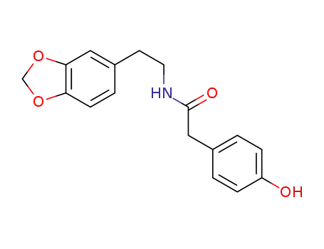 N-(2-benzo[1,3]dioxol-5-ylethyl)-2-(4-hydroxyphenyl)acetamide