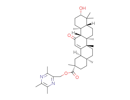 (3,5,6-trimethyl pyrazine-2-yl)methyl-10-hydroxy-2,4a,6a,6b,9,9,12a-heptamethyl-13-oxo-1,2,3,4,4a,5,6,6a,6b,7,8,8a,9,10,11,12,12a,12b,13,14b-eicosahydropicene-2-carboxylate