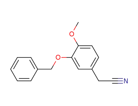 Molecular Structure of 1699-39-4 ((3-BENZYLOXY-4-METHOXY-PHENYL)-ACETONITRILE)