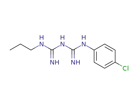 Guanidine,N-[[(4-chlorophenyl)amino]iminomethyl]-N'-propyl- cas  49871-96-7