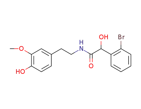 2-(2-bromophenyl)-2-hydroxy-N-(4-hydroxy-3-methoxyphenethyl)acetamide
