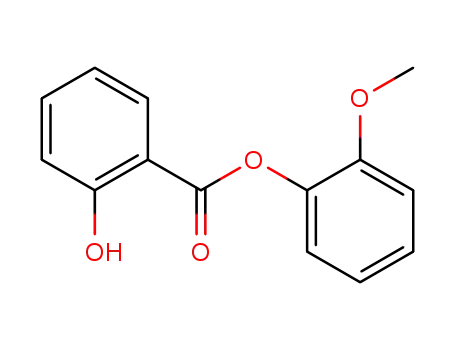 Molecular Structure of 87-16-1 (2-methoxyphenyl salicylate)