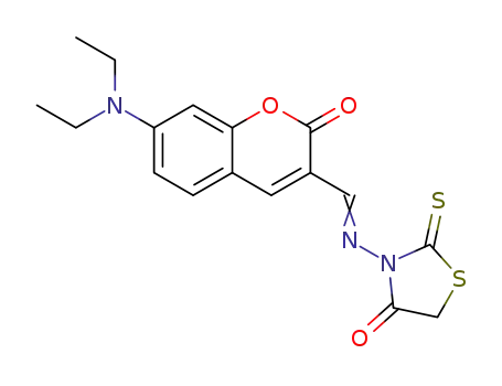 (3-((7-(diethylamino)-2-oxo-2H-chromen-3-yl)methylene)amino)-2-thioxothiazolidin-4-one