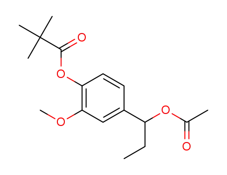 4-(1-acetoxypropyl)-2-methoxyphenyl pivalate