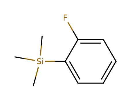 Molecular Structure of 1842-26-8 (Silane, (2-fluorophenyl)trimethyl-)