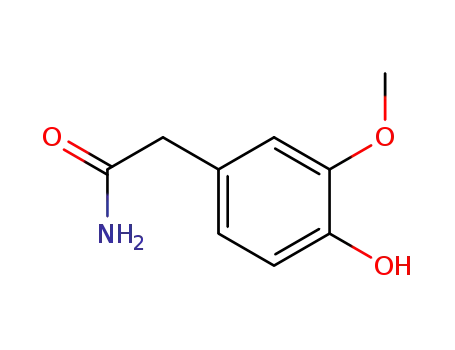 Molecular Structure of 29121-49-1 (2-(4-Hydroxy-3-methoxyphenyl)acetamide)