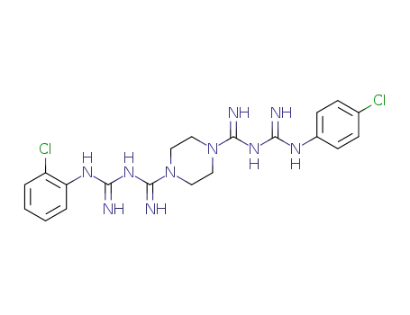 N-(2-chlorophenylamidino)-N’-(4-chlorophenylamidino)-1,4-piperazinedicarboxamidine