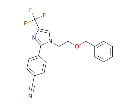 4-(1-(2-(benzyloxy)ethyl)-4-(trifluoromethyl)-1H-imidazol-2-yl)benzonitrile