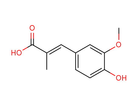 3-(4-HYDROXY-3-METHOXY-PHENYL)-2-METHYL-ACRYLIC ACID