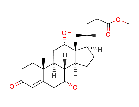 7-α,12-α-dihydroxycholin-4-ene-3-one carboxylic acid methyl ester