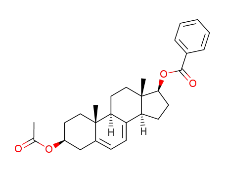 5,7-bisdehydro-3β-acetoxy-17β-benzoyloxy-androstane