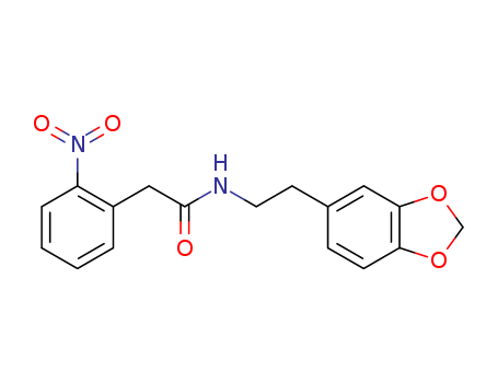 N-(2-benzo[1,3]dioxol-5-ylethyl)-2-(2-nitrophenyl)acetamide cas  73903-39-6