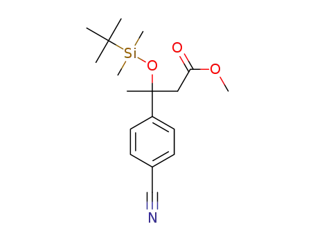 methyl 3-((tert-butyldimethylsilyl)oxy)-3-(4-cyanophenyl)butanoate