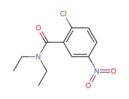 Molecular Structure of 67272-98-4 (Benzamide, 2-chloro-N,N-diethyl-5-nitro-)