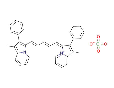 (Z)-1-methyl-3-((2E,4E)-5-(1-methyl-2-phenylindolizin-3-yl)-penta-2,4-dien-1-ylidene)-2-phenyl-3H-indolizin-4-ium perchlorate