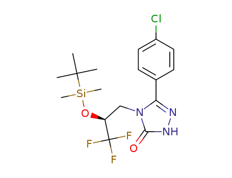4-[(2S)-2-{[tert-butyl(dimethyl)silyl]oxy}-3,3,3-trifluoropropyl]-5-(4-chlorophenyl)-2,4-dihydro-3H-1,2,4-triazol-3-one