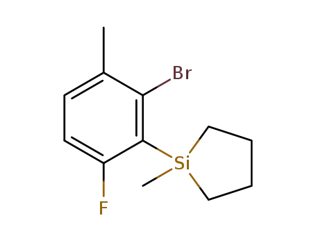 1-(2-bromo-6-fluoro-3-methylphenyl)-1-methylsilolane