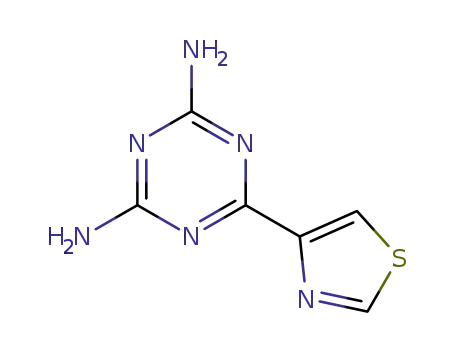 6-(thiazol-4-yl)-1,3,5-triazine-2,4-diamine