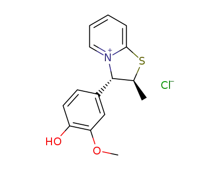 trans-3-(4-hydroxy-3-methoxyphenyl)-2-methyl-2H,3H-[1,3]thiazolo[3,2-]pyridin-4-ium chloride