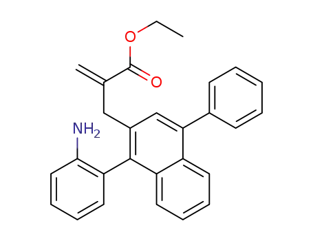 ethyl 2-((1-(2-aminophenyl)-4-phenylnaphthalen-2-yl)methyl)acrylate