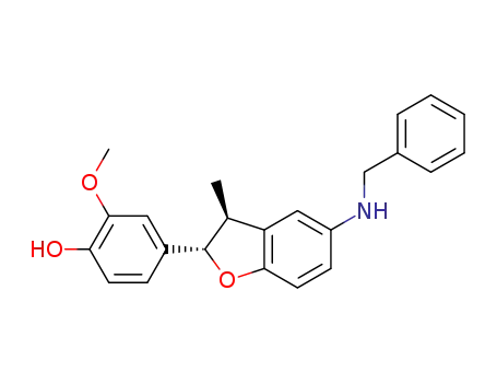 4-(5-(benzylamino)-3-methyl-2,3-dihydrobenzofuran-2-yl)-2-methoxyphenol