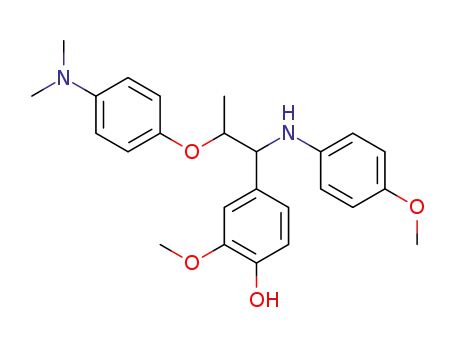 4-(2-(4-(dimethylamino)phenoxy)-1-((4-methoxyphenyl)amino)propyl)-2-methoxyphenol