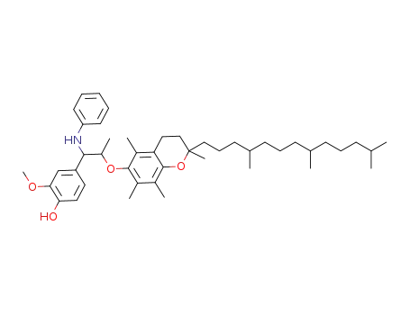 2-methoxy-4-(1-(phenylamino)-2-((2,5,7,8-tetramethyl-2-(4,8,12-trimethyltridecyl)chroman-6-yl)oxy)propyl)phenol