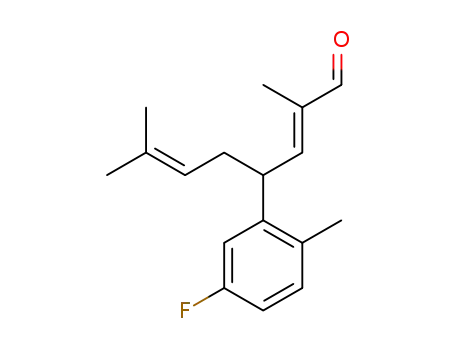 (E)-4-(5-fluoro-2-methylphenyl)-2,7-dimethylocta-2,6-dienal